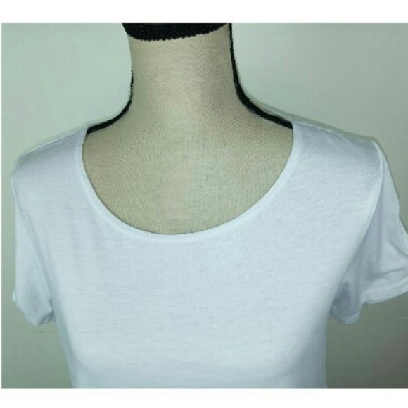 Mommy's Workout Buddy White Maternity Shirt Ruched - Picture 4 of 5